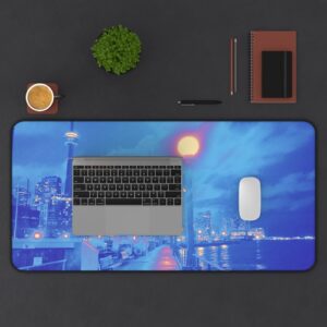 toronto harbour view desk mat