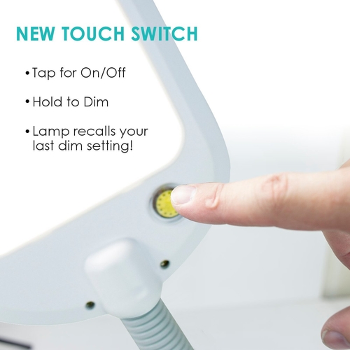 26"h led bright reader natural daylight full spectrum desk lamp grey 26"h led bright reader natural daylight full spectrum desk lamp grey