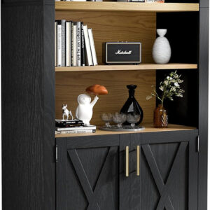 arched 5 tier storage cabinet beech door farmhouse