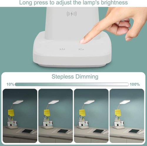 led desk lamp with wireless charger white 800 lumen led desk lamp with wireless charger white 800 lumen