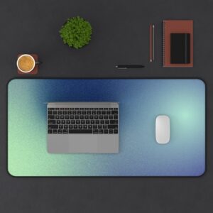 blue astronomy space desk mat