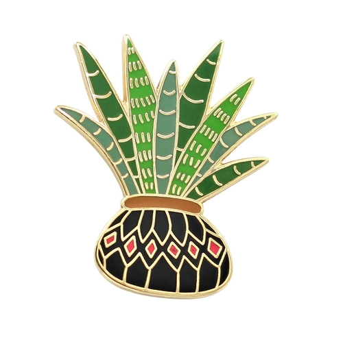 aloe vera plants enamel lapel pins aloe vera plants enamel lapel pins